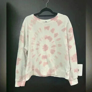 Woman’s XL Tie Dye Swearshirt Pink Tie Dye Lounge Wear Casual Comfy Home